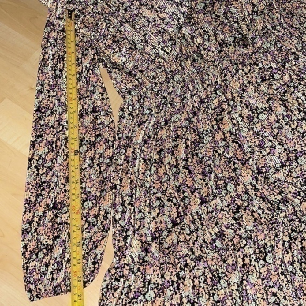 Pull & Bear ASOS plisse mini smock dress in pink floral print L gently preloved - Picture 7 of 14